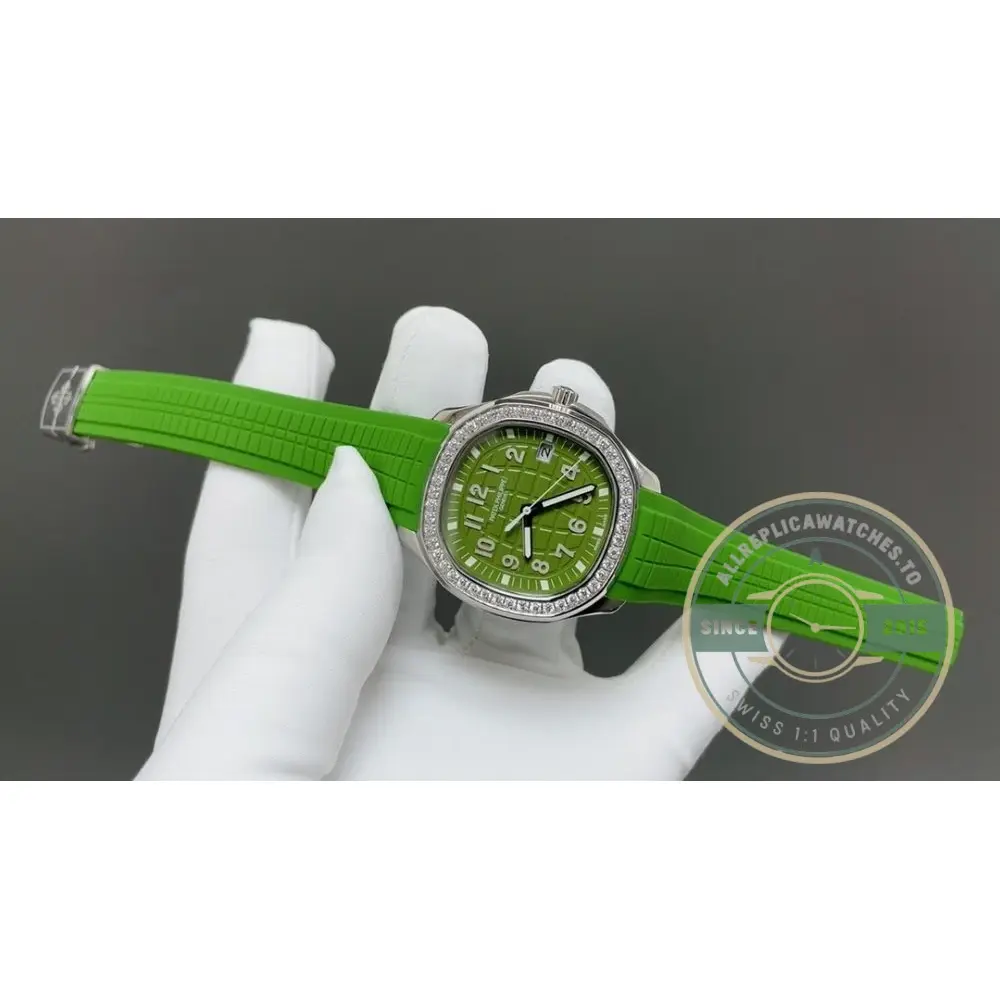Super Clone Aquanaut 5267/200A-011 Patek Philippe Luce 38.8 mm, Steel, Bright Green Dial - Image 2