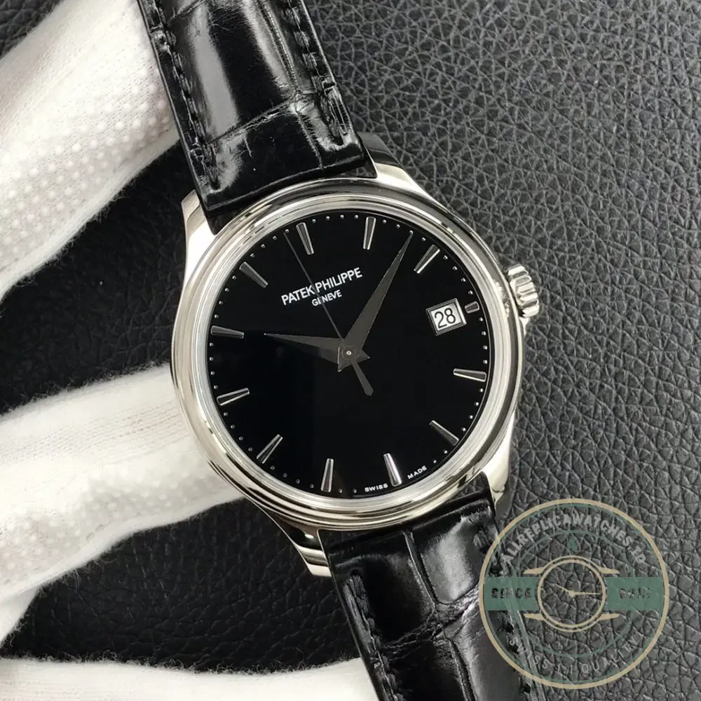 Super Clone Calatrava 5227G-010 Patek Philippe DATE, SWEEP SECONDS. 39 mm, White gold - Image 3