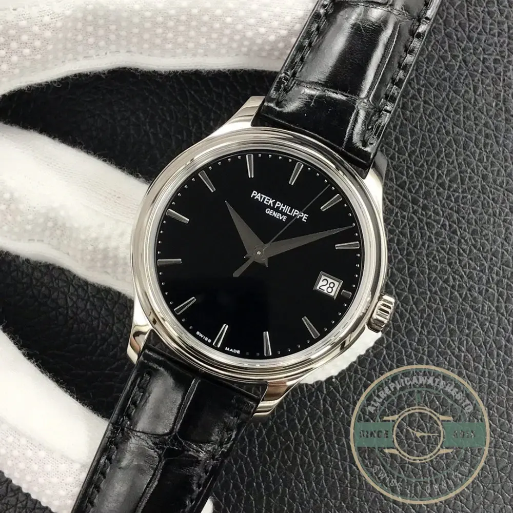 Super Clone Calatrava 5227G-010 Patek Philippe DATE, SWEEP SECONDS. 39 mm, White gold - Image 4
