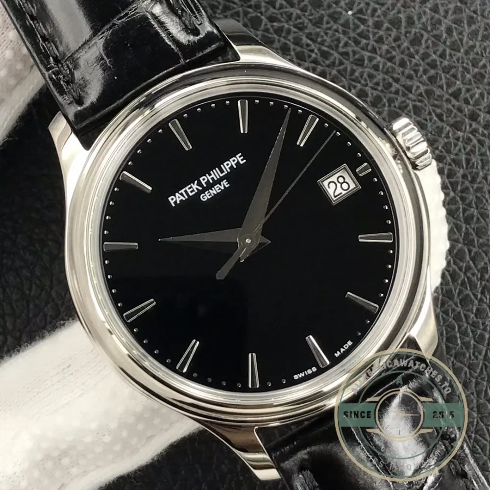 Super Clone Calatrava 5227G-010 Patek Philippe DATE, SWEEP SECONDS. 39 mm, White gold - Image 5