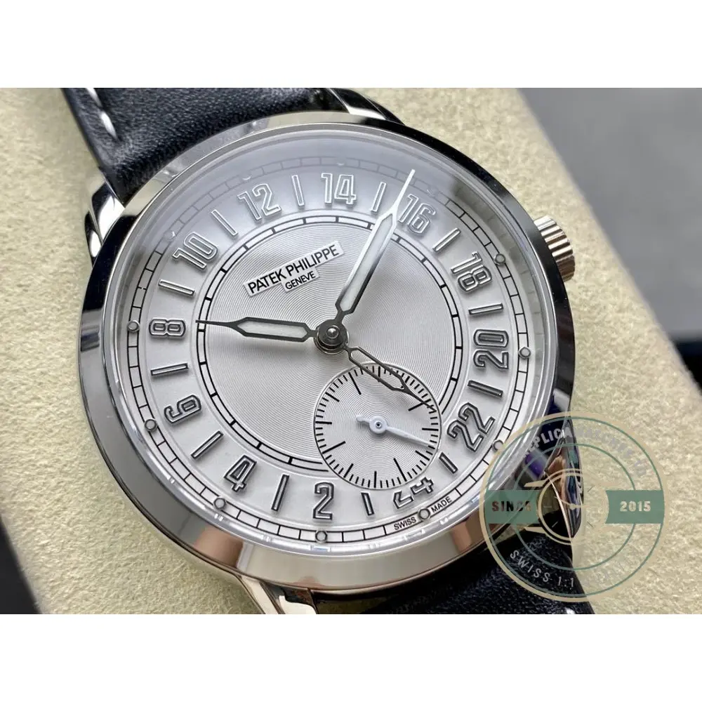 Super Clone Complications 5224R-001 Patek Philippe 24-HOUR DISPLAY, TRAVEL TIME. 42 mm, White Gold - Image 3