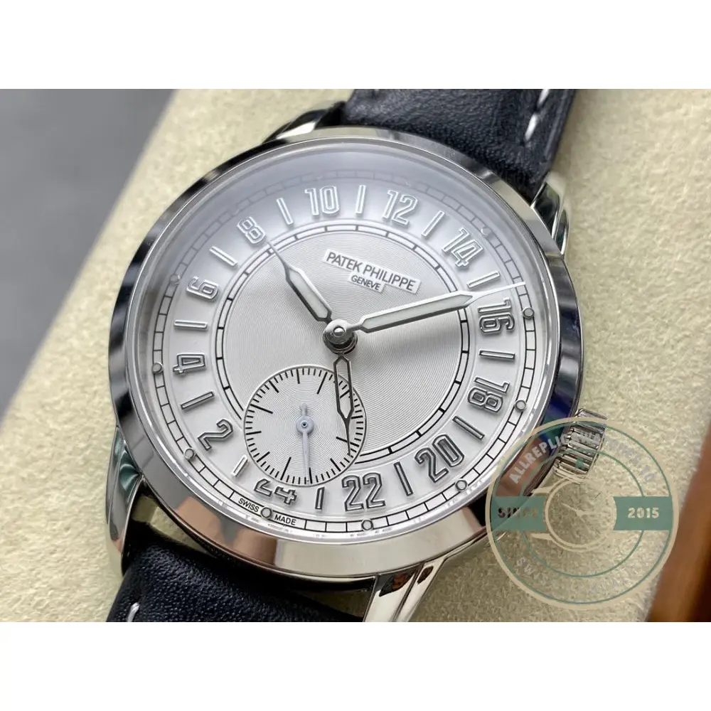 Super Clone Complications 5224R-001 Patek Philippe 24-HOUR DISPLAY, TRAVEL TIME. 42 mm, White Gold - Image 4