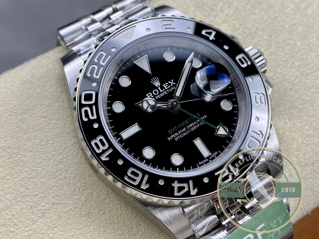Super Clone Rolex GMT-Master II Bruce Wayne 126710GRNR Jubilee - Image 2