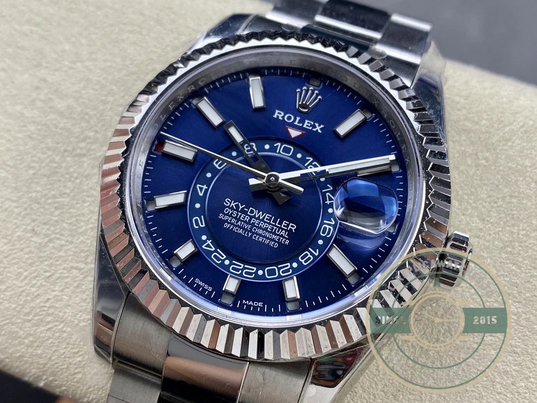 Super Clone Rolex Sky-Dweller 326934 42mm Blue Dial Oyster - Image 3