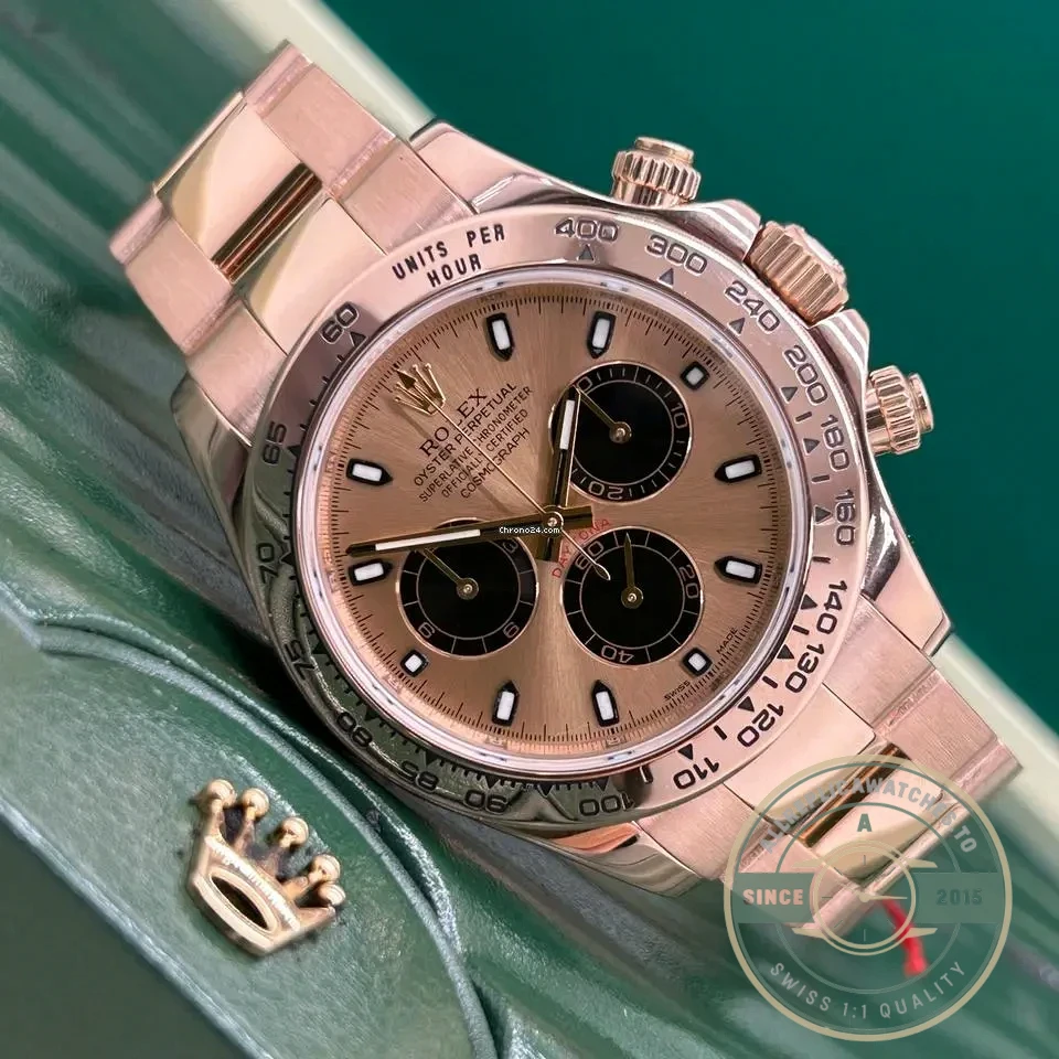 Super Clone Rolex Super Universe Chronograph Daytona m116505 Rose Gold Dial - Image 2