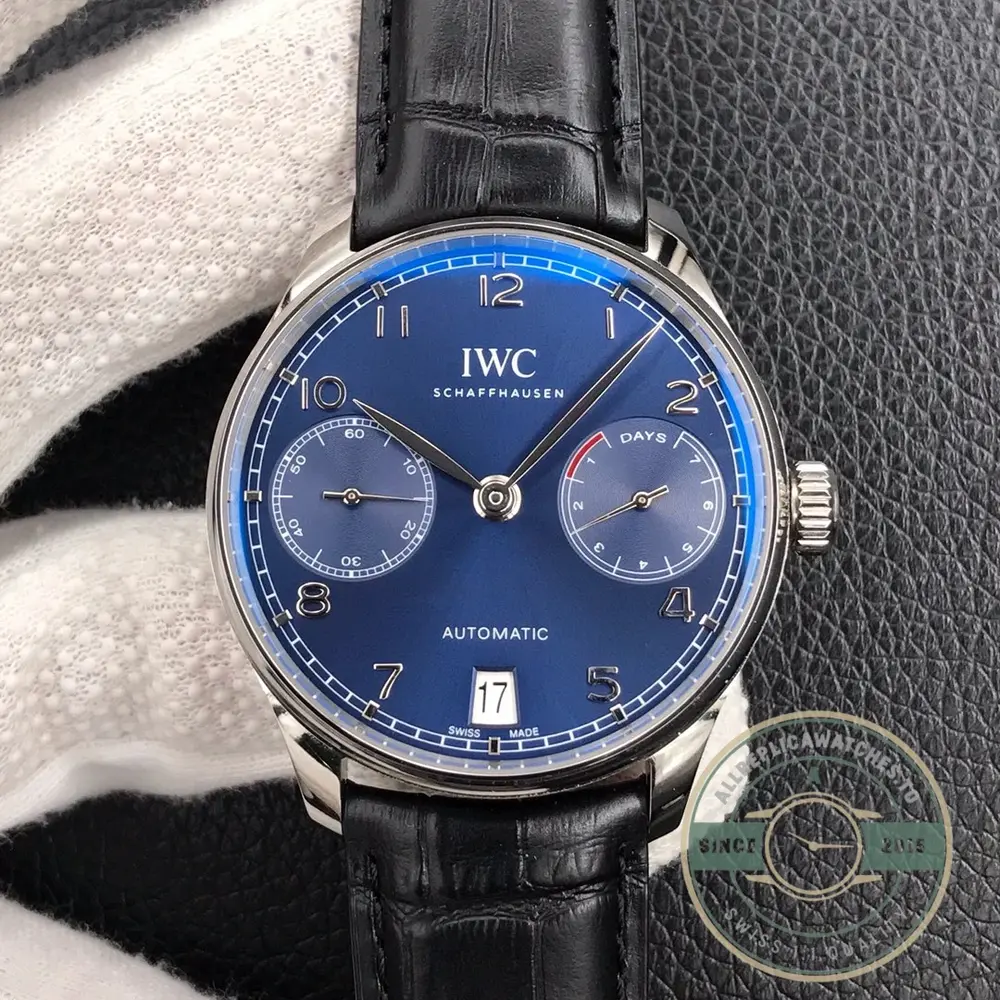Swiss Replica IWC Portuguese Automatic Blue Dial IW500710 - Image 6