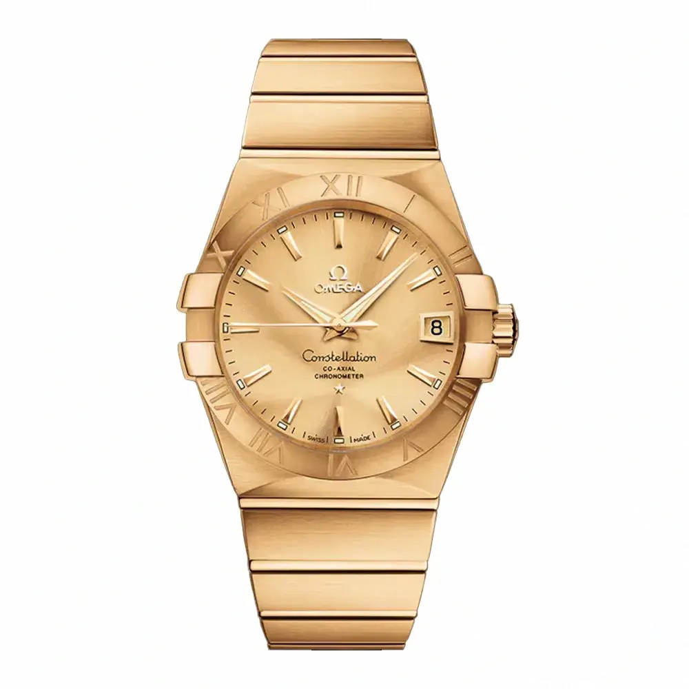 Replica Omega Constellation Full Gold 38mm 123.50.38.21.08.001
