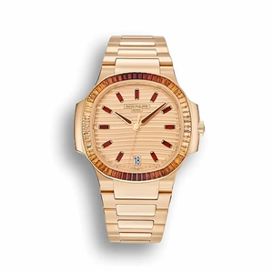 Replica Nautilus 7118/1300R-001 Patek Philippe “Ladies Automatic” 35.2 mm, Rose gold