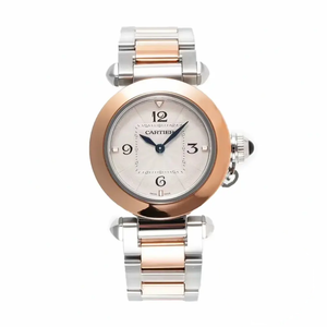 Swiss Replica Pasha de Cartier 30mm Silver Rose Gold W2PA0007