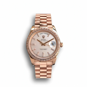 Replica Rolex Day-Date m228238 Rose Gold Dial