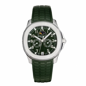 Super Clone Aquanaut 5261R-001 Patek Philippe Luce Annual Calendar 39.9 mm, White gold, Green Dial