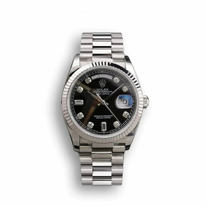Super Clone Rolex Day-Date 128238 36mm Black Dial