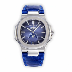 Replica Nautilus 5726A-001 Patek Philippe Annual Calendar, Moon phases. 40.5 mm, Blue Strap, Blue Dial