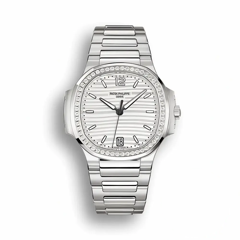 Replica Nautilus 7118/1200A-010 Patek Philippe “Ladies Automatic” 35.2 mm, White Dial
