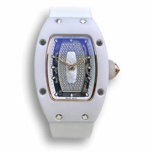 Super Clone Richard Mille 07-01 Ceramic White Strap