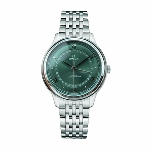 Replica OMEGA De Ville Prestige 434.10.40.20.10.001 40mm Silver, Green Dial