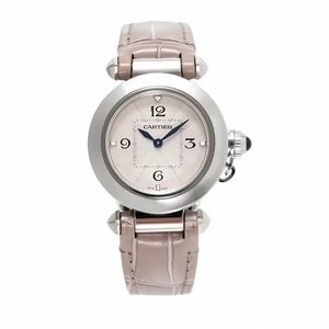 Replica Cartier Pasha Grey Alligator 30 mm WGPA0014
