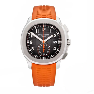 Replica Aquanaut 5968A-001 Patek Philippe Chronograph 42.2 mm, Steel, 5968A-001 Orange Strap