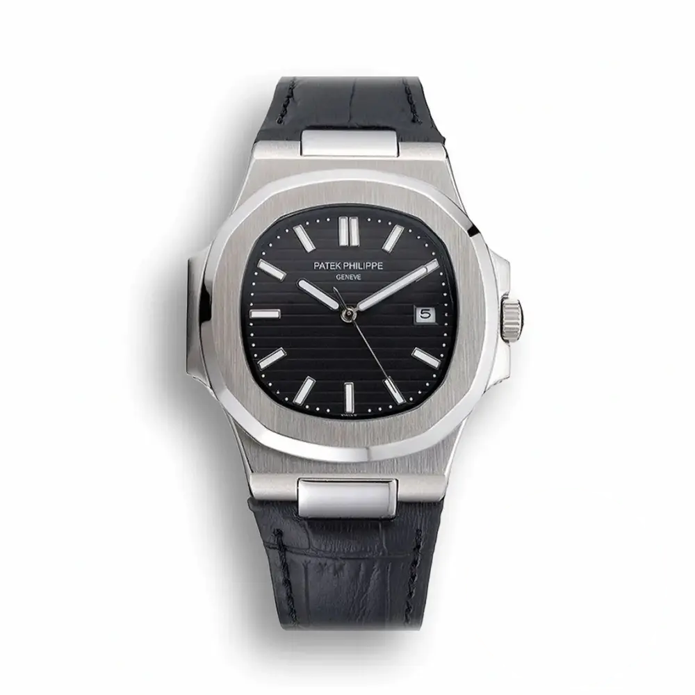 Replica Nautilus 5711G-001 Patek Philippe Dial Black 40 mm, Stainless Steel
