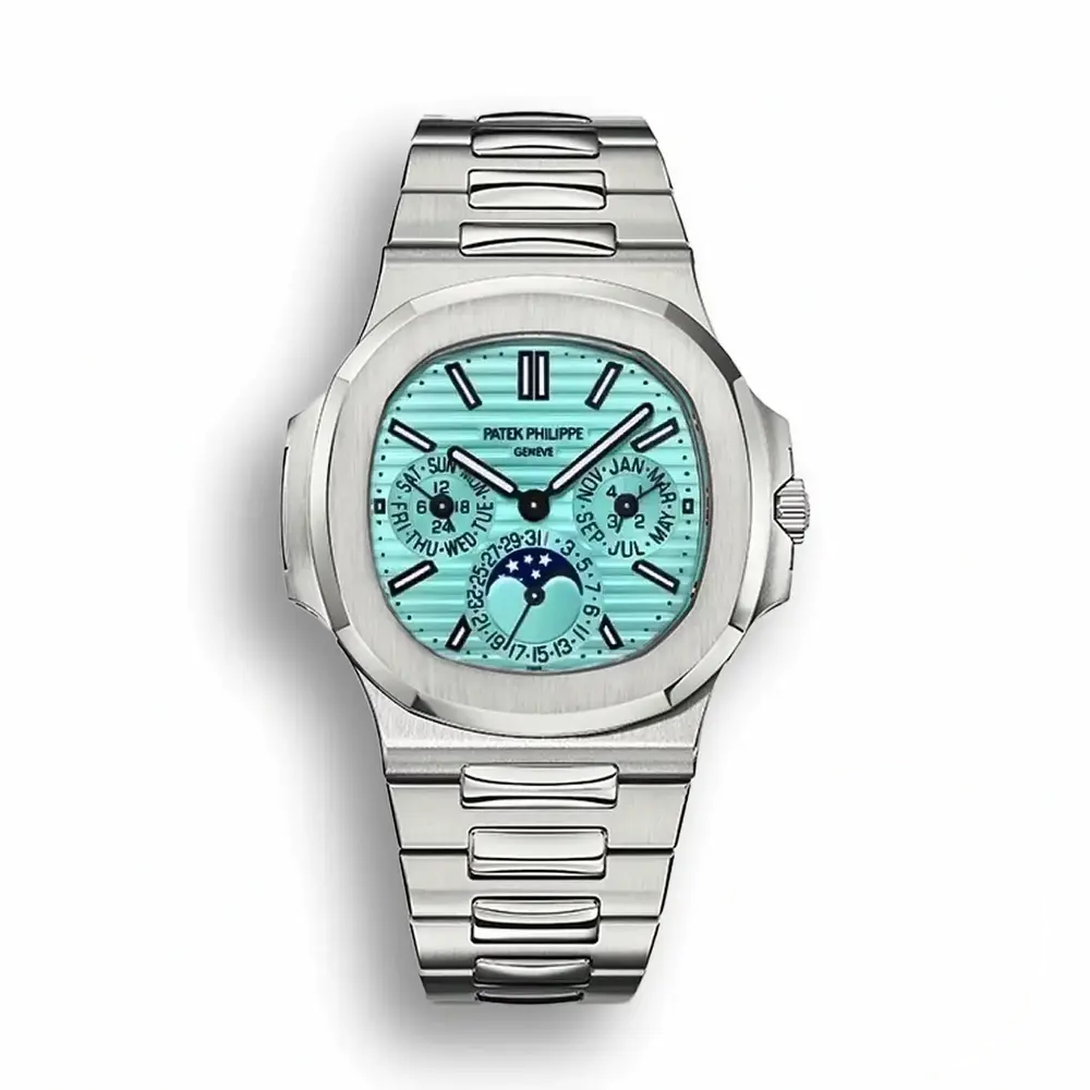 Replica Tiffany Nautilus 5740/1G Patek Philippe Perpetual Calendar 40 mm, White