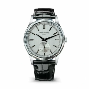 Replica Calatrava Patek 6119R-003 White Gold 39mm White Dial
