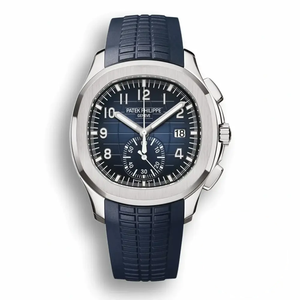 Super Clone Aquanaut 5968A-001 Patek Philippe Chronograph 42.2 mm, Steel, 5968A-001 Blue Strap