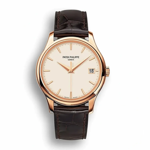 Replica Patek Philippe DATE, SWEEP SECONDS. 39 mm, Rose gold, 5227R-001