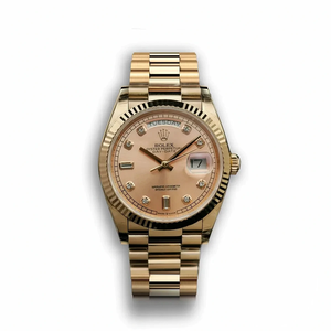 Super Clone Rolex Day-Date 128238 36mm Rose Gold Dial