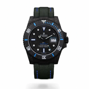 Replica Submariner DIW Carbon Blue on Nylon Strap VS3140