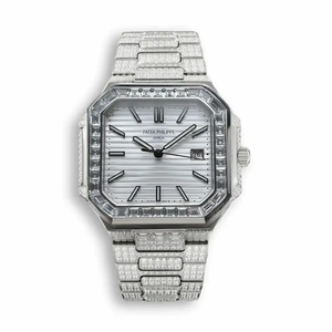 Super Clone Cubitus 5821/1AR Patek Philippe 45 mm White Dial, Diamond