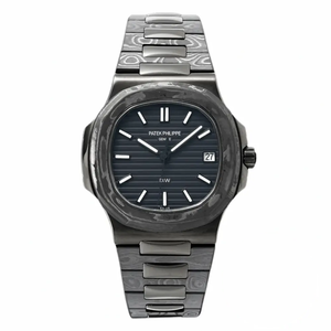 Super Clone Nautilus 5711/1A Patek Philippe Carbon 40 mm, Carbon, Black Dial