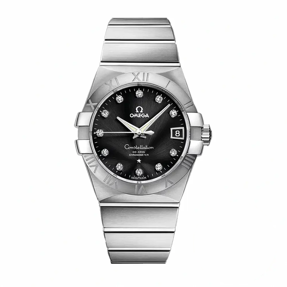 Replica Omega Constellation Black Dial 38mm 123.10.38.21.51.001