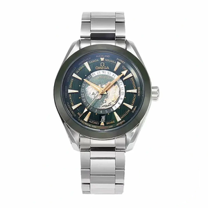 Replica Omega Seamaster Aqua Terra Worldtimer 43 mm Green 220.30.43.22.10.001