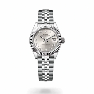 Replica Rolex DateJust Oyster 28 mm Silver Dial 279174