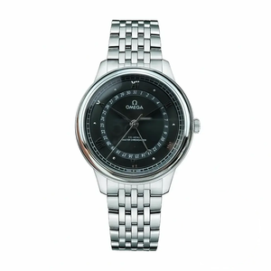Replica OMEGA De Ville Prestige Co Axial 40mm Black Dial 434.104.020.010.01