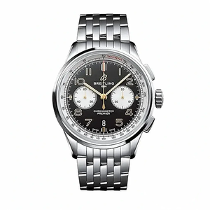 Replica Breitling Premier Black Stainless Steel 42 mm AB0118A21B1A1