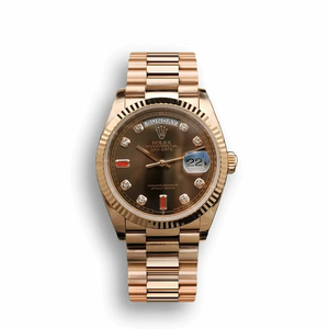 Replica Rolex Day-Date 128238 36mm Chocolate Dial