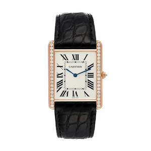 Replica Cartier Tank Louis Women Automatic Gold Leather 22 mm WGTA0011