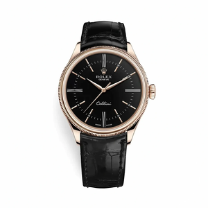 Replica Rolex Cellini Time Rose Gold 50505.009 Black 39mm Dial