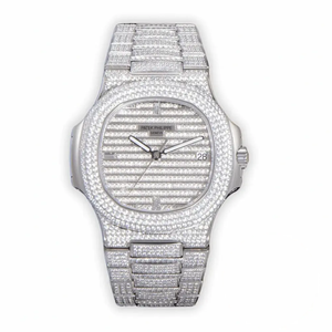 Replica Nautilus 5719/10G Patek Philippe 40 mm, White Diamonds