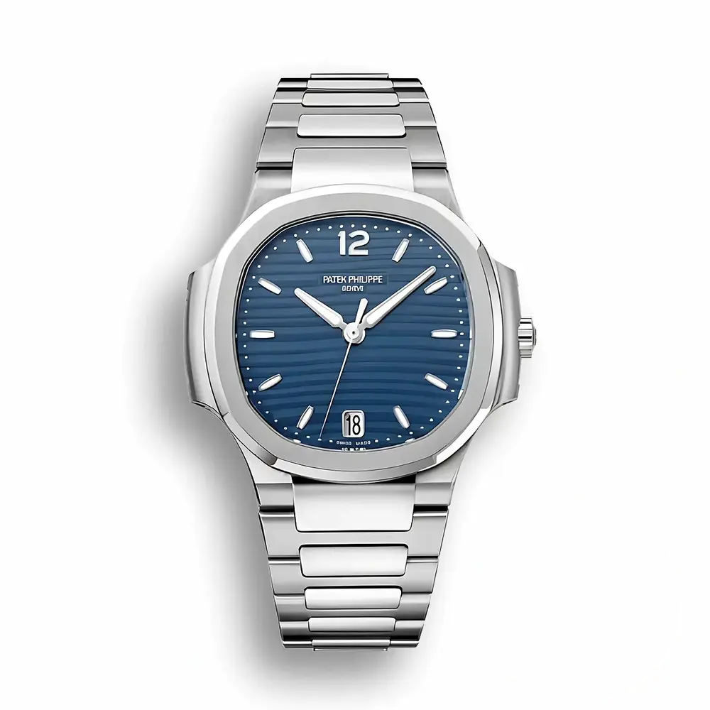 Super Clone Nautilus 7118/1A-001 Patek Philippe “Ladies Automatic”. 35.2 mm, Steel, Blue Dial - Image 2