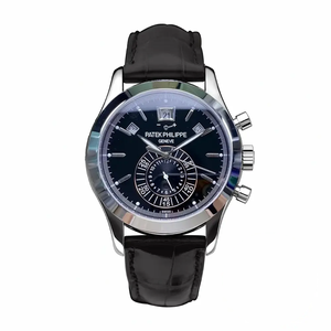 Replica Complications 5960R-012 Patek Philippe Annual Calendar Chronograph 40 mm, WhiteGold, Black Dial