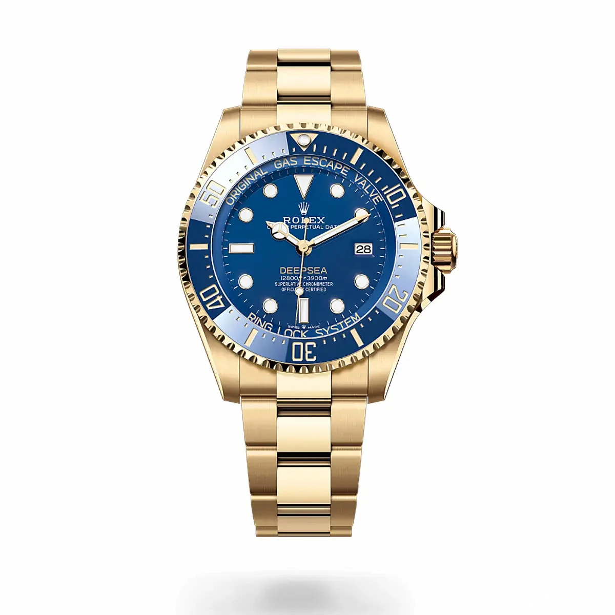 Replica Rolex Deepsea Oyster 44 mm yellow gold M136668LB