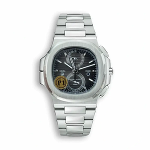 Replica Nautilus 5990R-003 Travel Time 40.5mm Grey Dial
