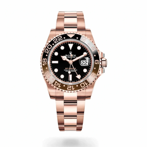Replica Rolex GMT-Master II Rose Gold 40mm Rootbeer 126715chnr