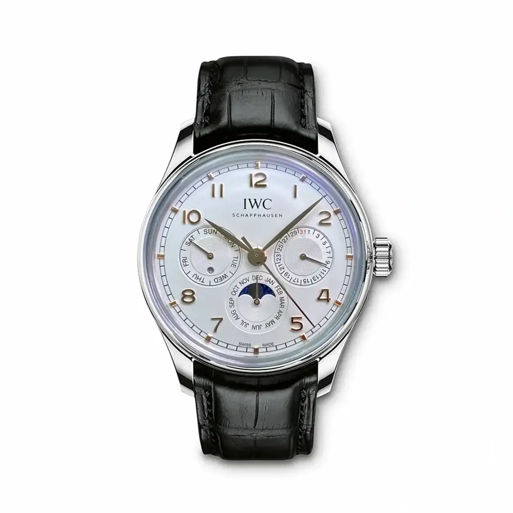 Swiss Replica Portugieser Perpetual Calendar 42mm Silver IW344203