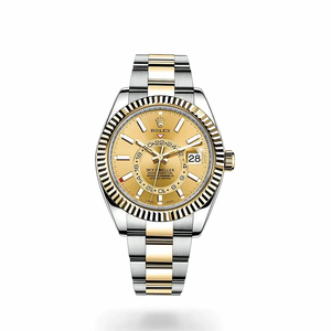 Replica Rolex Sky-Dweller 326933 Bicolor Gold Dial 326933 Oyster
