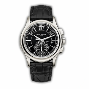 Replica Complications 5905R-005 Patek Philippe Annual Calendar Chronograph 42 mm, White Gold, Black Dial