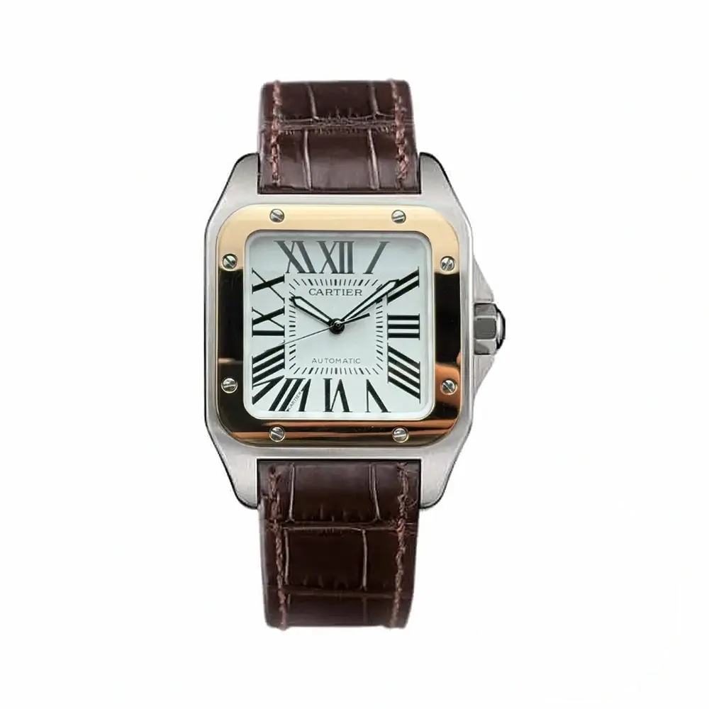 Replica Cartier Santos de Cartier 100 Rose Gold W20107X7