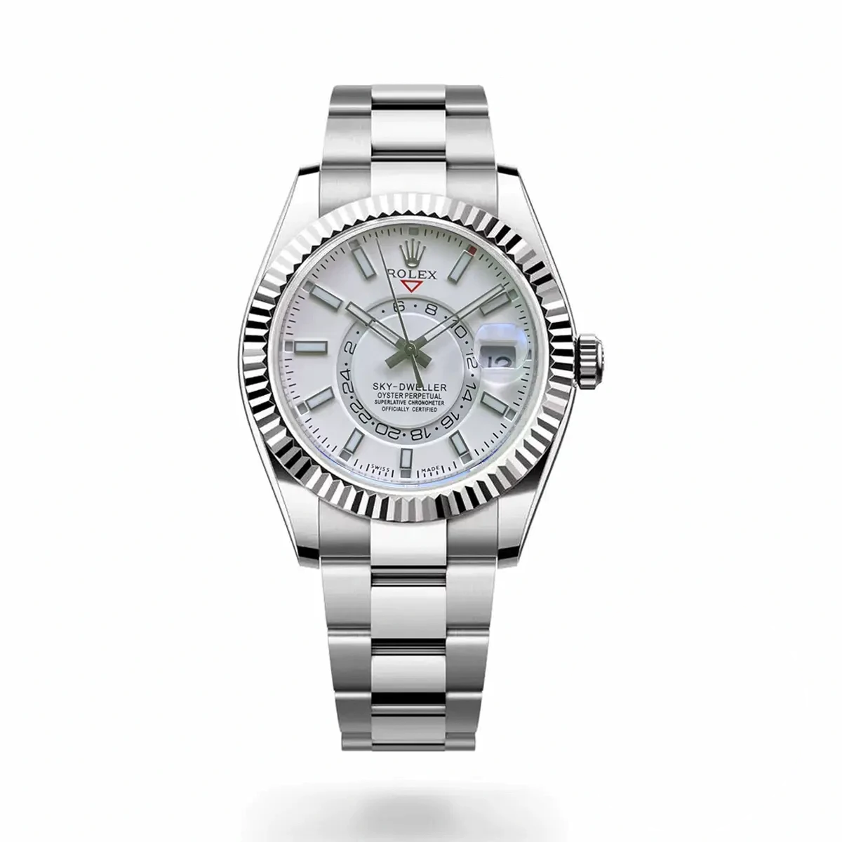 Super Clone Rolex Sky-Dweller 326938 42mm White Dial